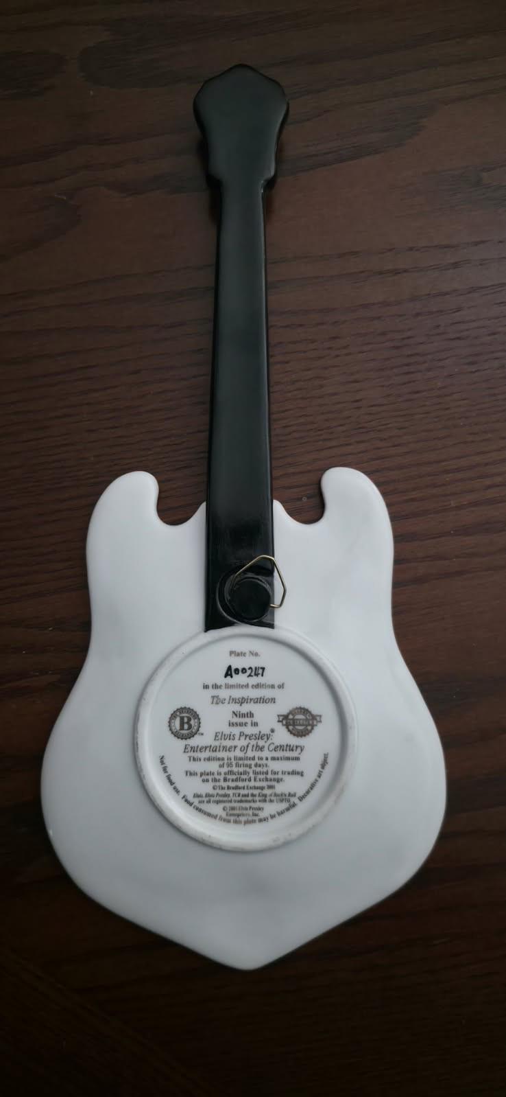 Vintage Elvis Presley Guitar Plate: Bradford Exchange Collector's Memorabilia