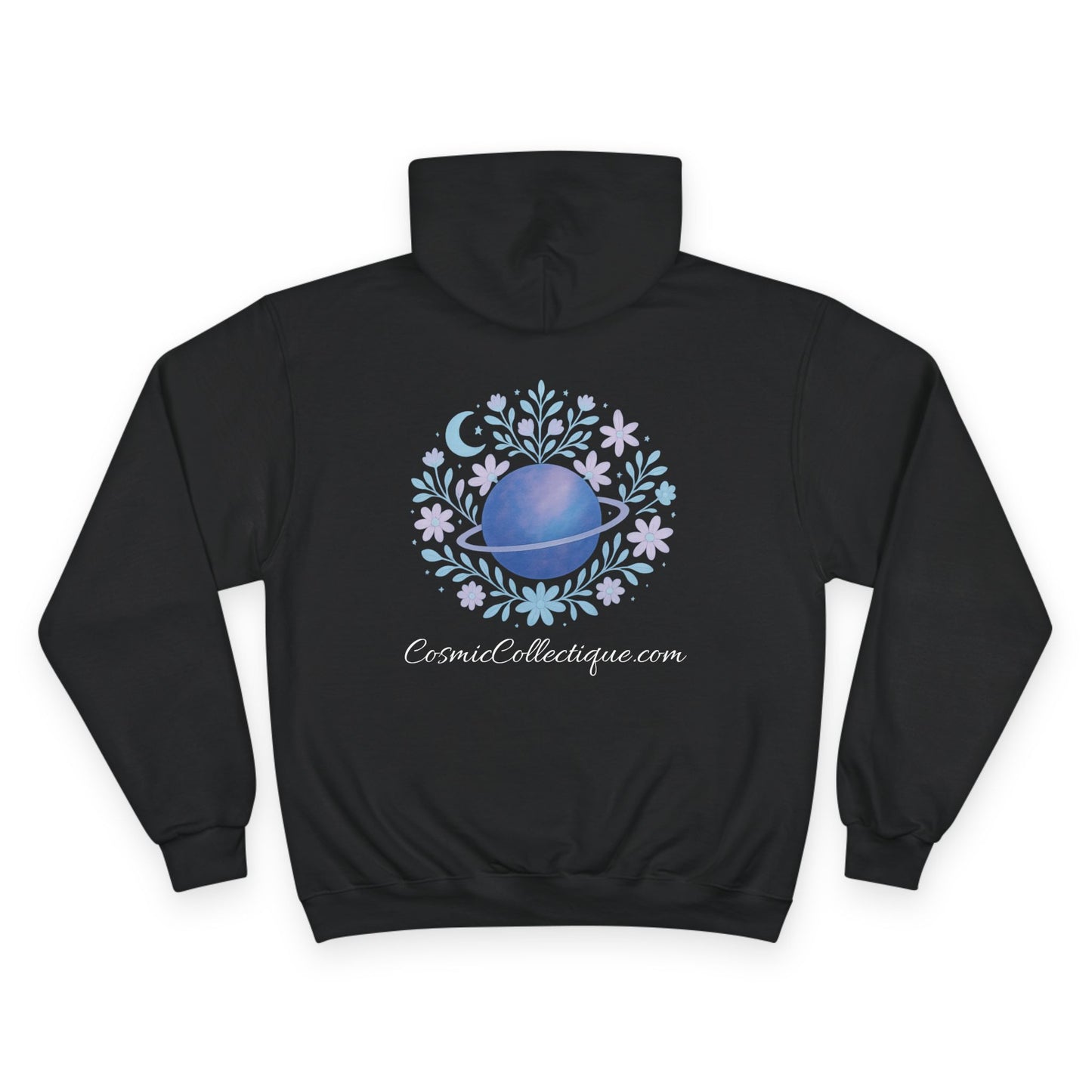 Cosmic Collective Hoodie - Unisex Champion Sweatshirt, Trendy Graphic Pullover, Space Lover Gift, Astrology Apparel, Everyday Comfort