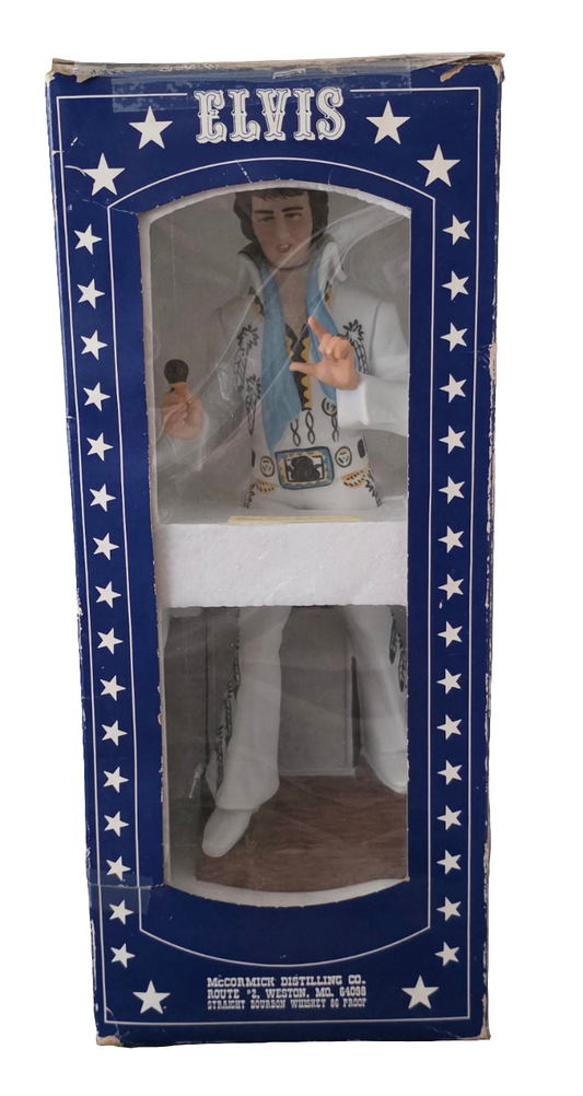 VINTAGE- Elvis Presley [Empty] Decanter. McCormick Distillery. 1980s Collectible Barware