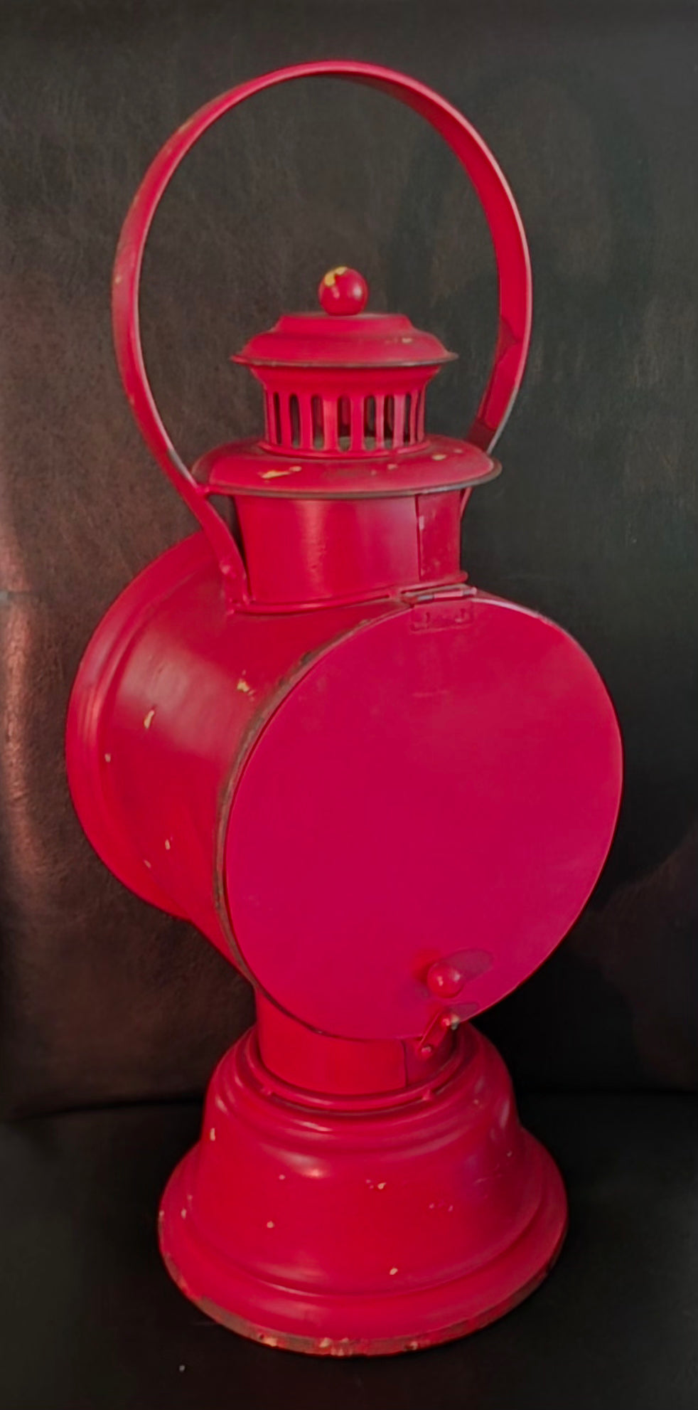 Vintage- reproduction Red Dodge City; Big Western Railroad Co. Clock