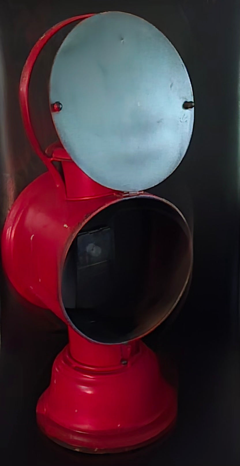 Vintage- reproduction Red Dodge City; Big Western Railroad Co. Clock