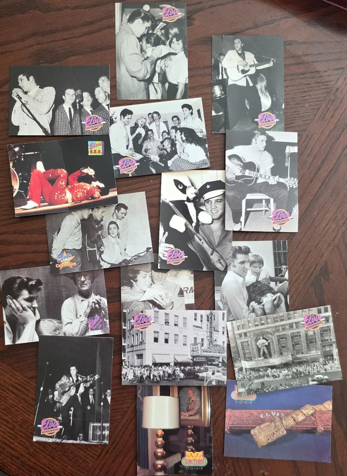 Elvis Collectibles Lot- '77 souvenir bell, trading cards,  & more! Vintage Items!!